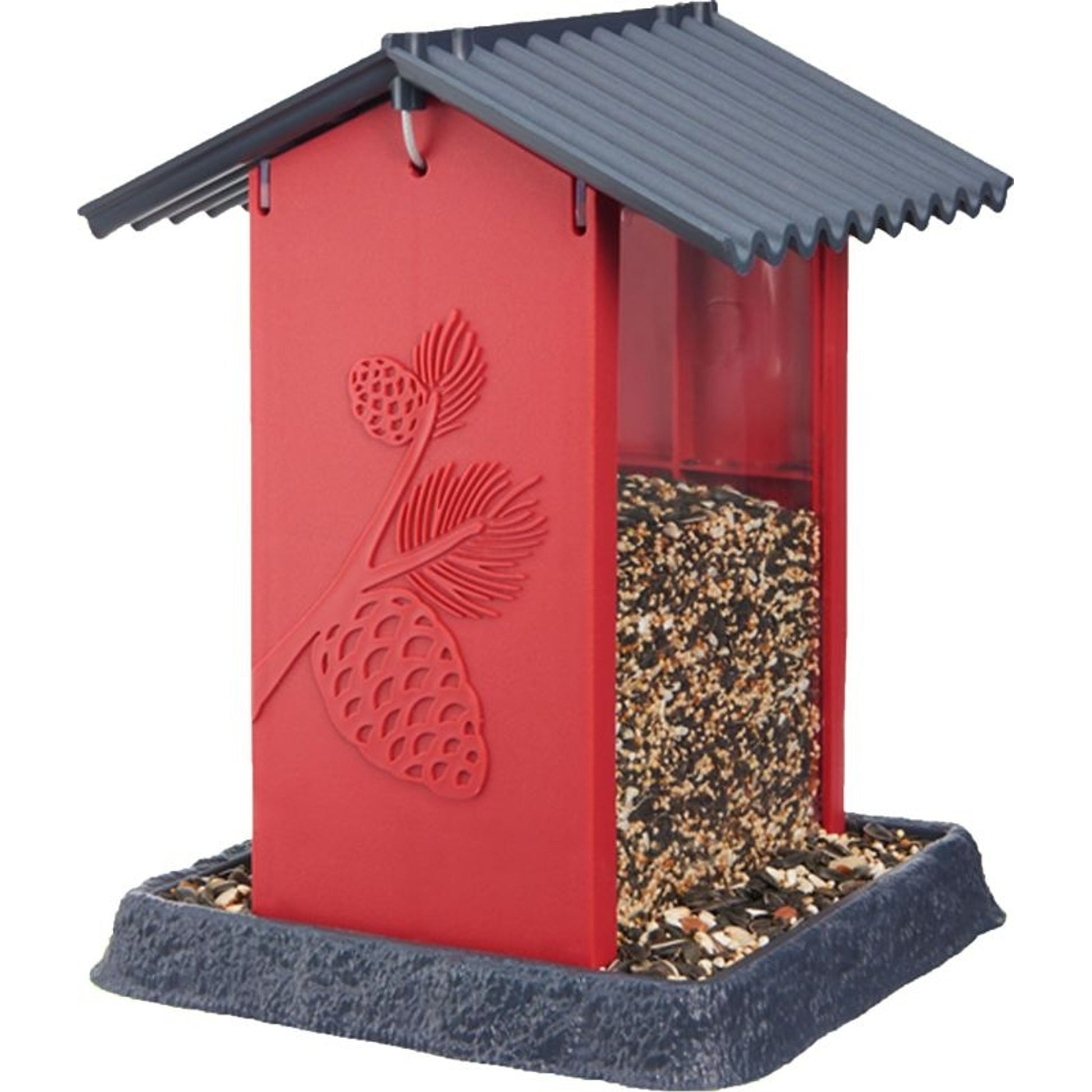 Pinecone Birdfeeder 8x8x11 Red