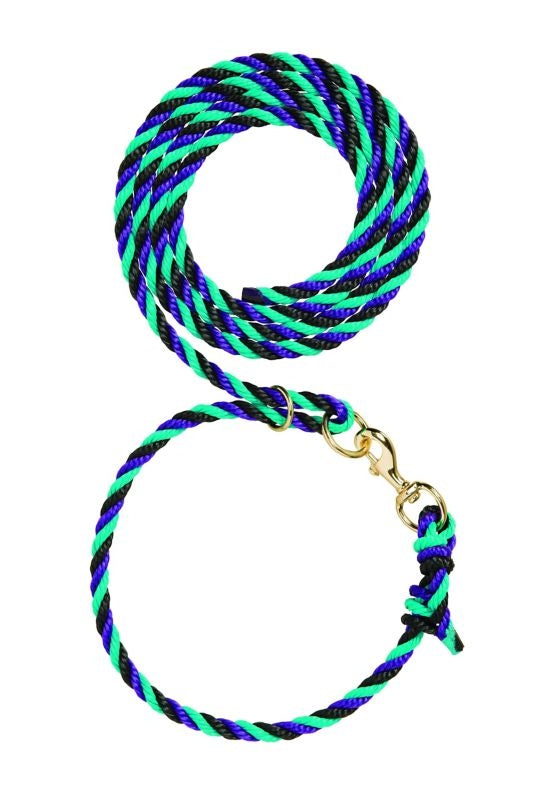 Livestock Adjustable Poly Neck Rope 1/2 x 10ft Brn