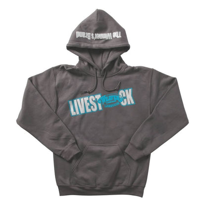 Weaver Leather Livestock Hoodie LG Gray/Blue