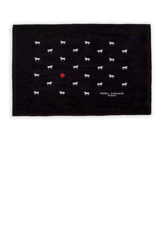 Noel Asmar Equestrian Rub Rag - Horses Black