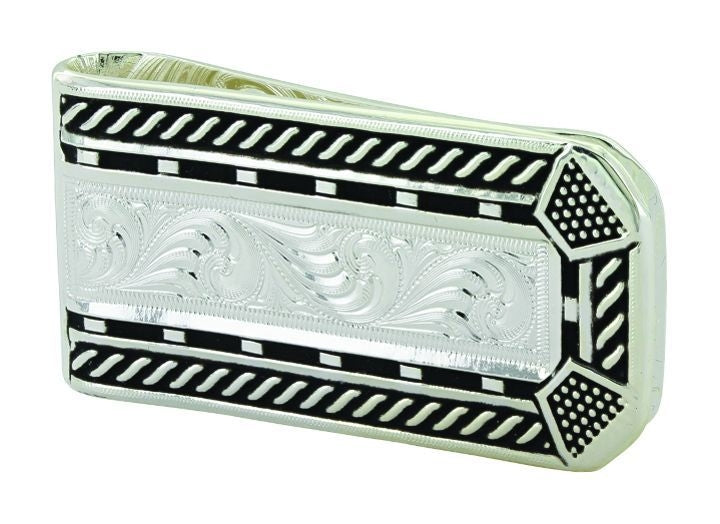 MontanaSilver Roped Horseshoe Nail Head Money Clip