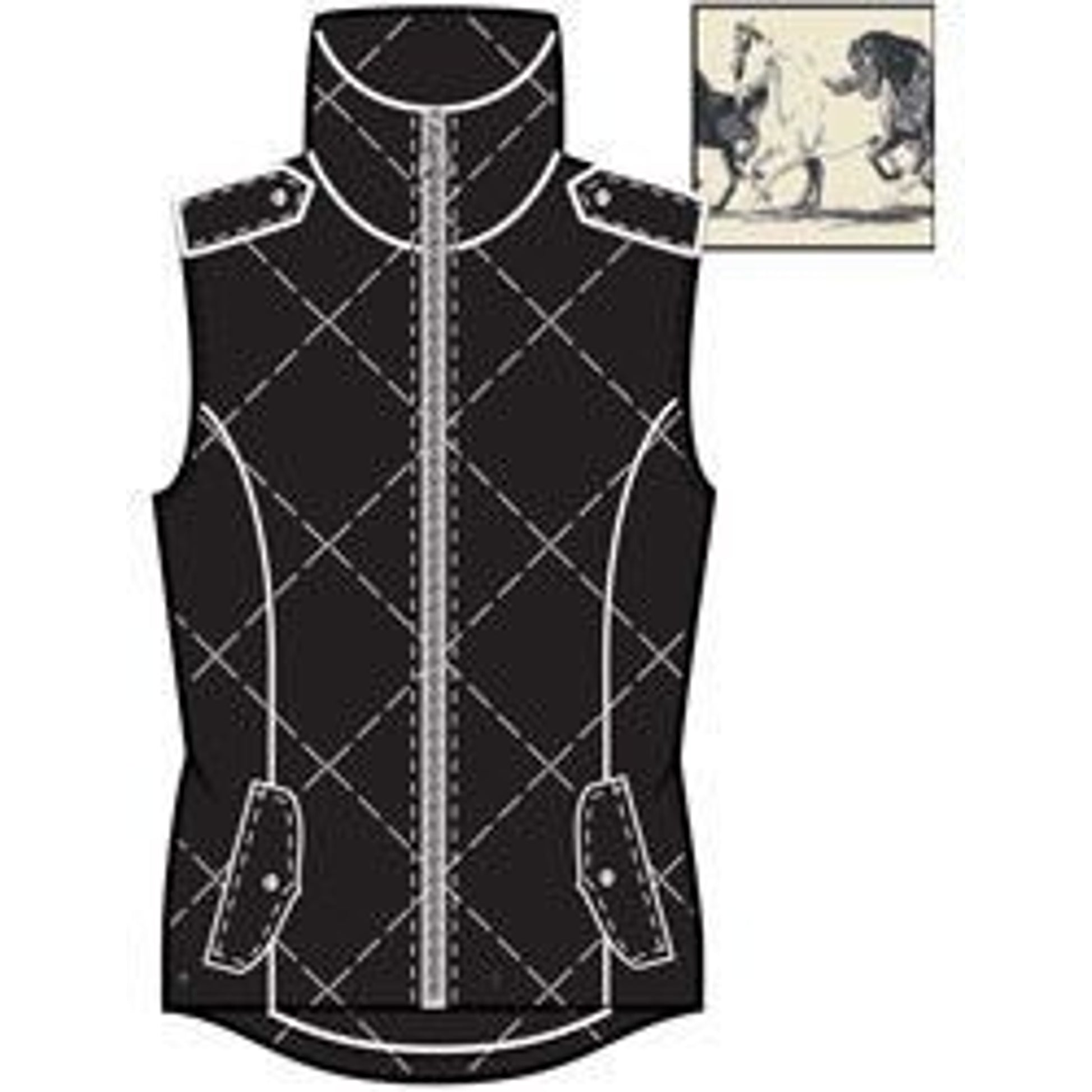 Ariat Womenfts Terrace Vest - Black X-Small Black