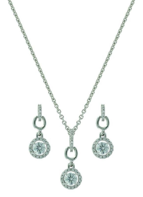 Montana Silversmiths Halo/Horseshoes Jewelry Set