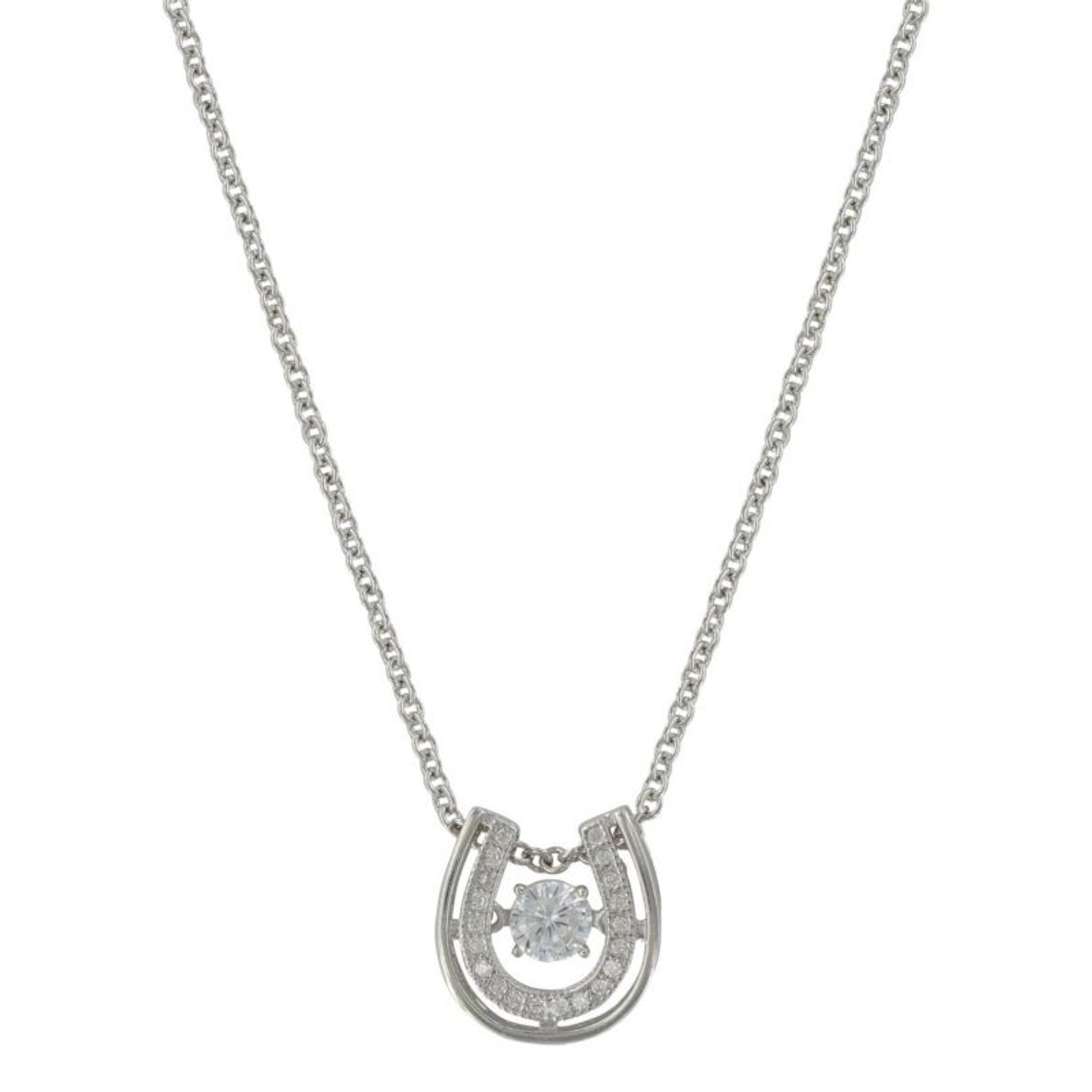 Montana Silversmiths Dancing Horseshoe Necklace