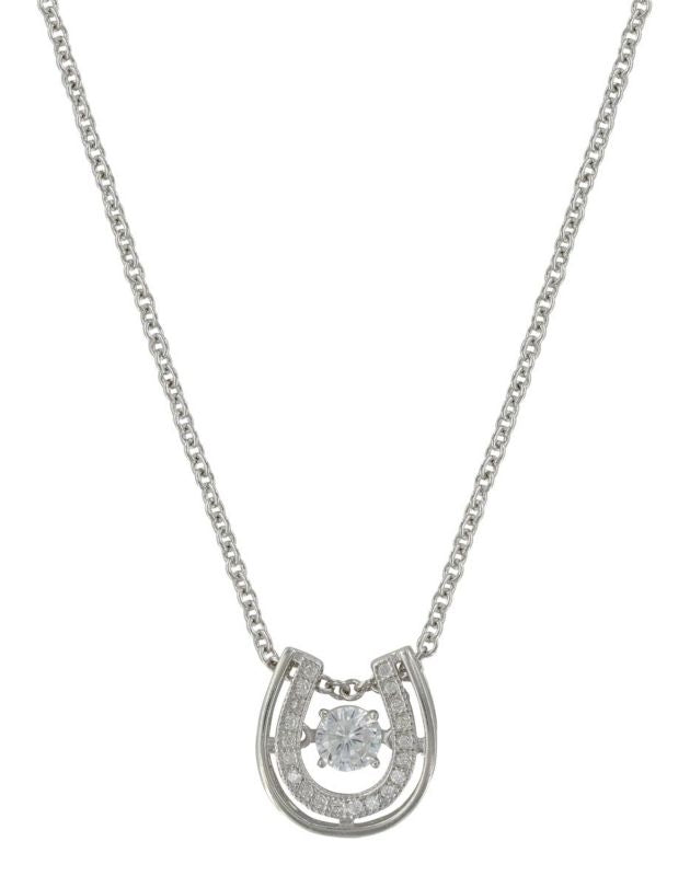 Montana Silversmiths Dancing Horseshoe Necklace
