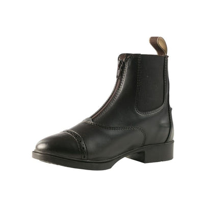 HorZe Wexford Kids Front Zip Paddock Boot 1 Black