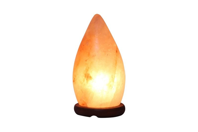 Himalayan Rock Salt Rain Drop Lamp 6lbs Bk/Wh