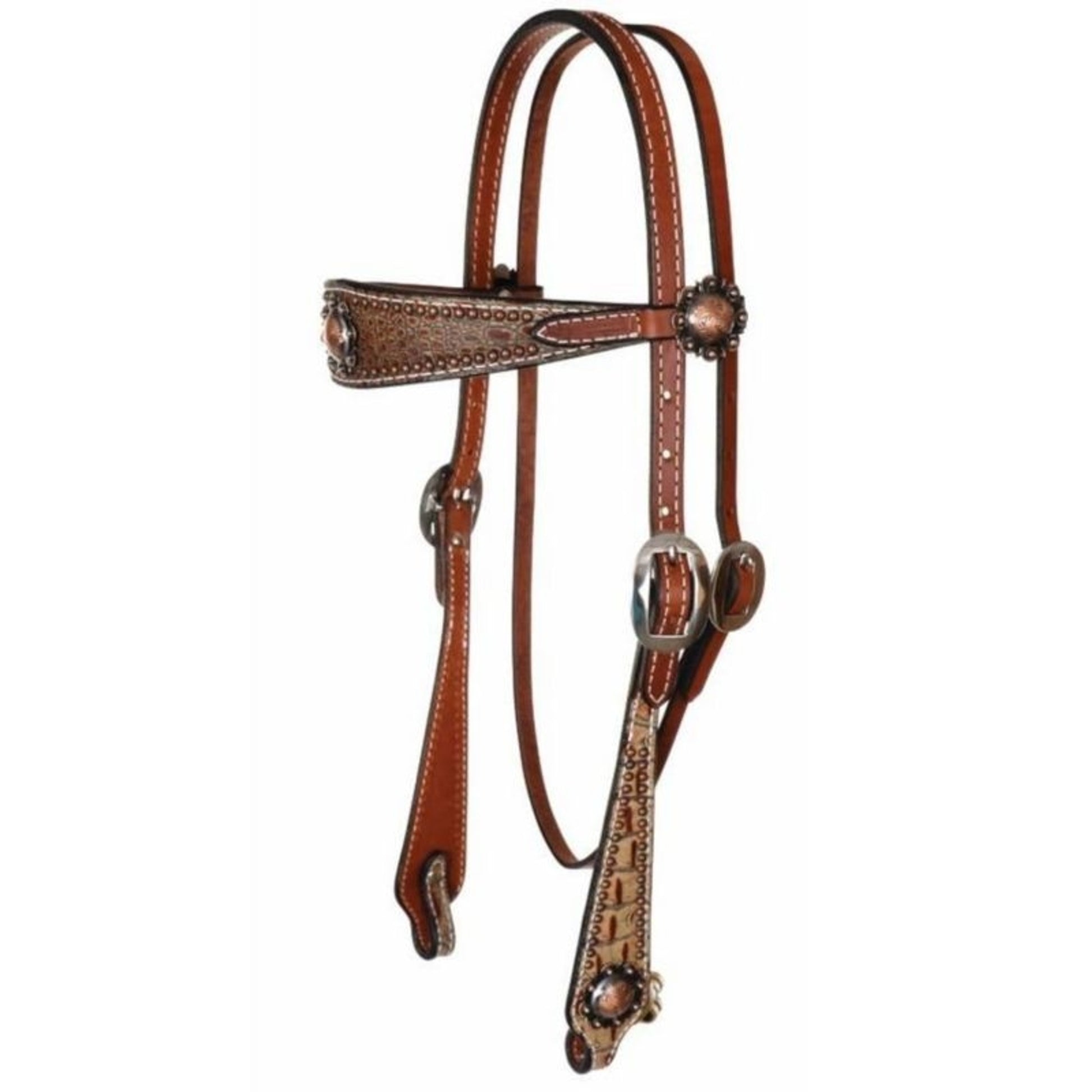 Sure Fit Copper Berry Browband Headstall Brn