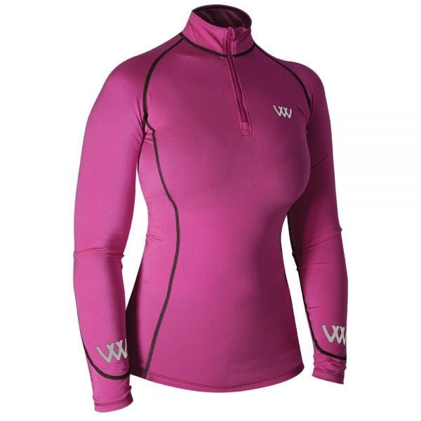 Woof Wear Ladies Performance Riding Shirt L Berry