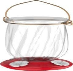 Tulip Plastic Hummingbird Feeder 22 oz Red