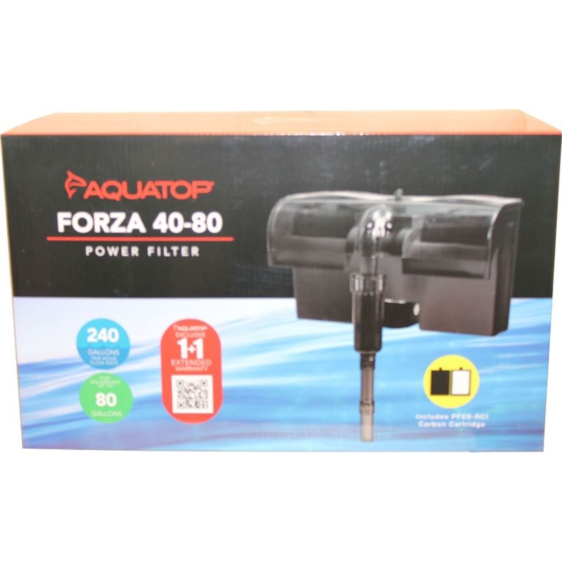 Forza Power Filter With Skimmer 80 gal Black
