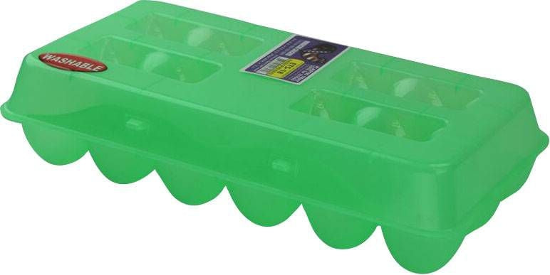 Egg Carton Plastic 18 Green