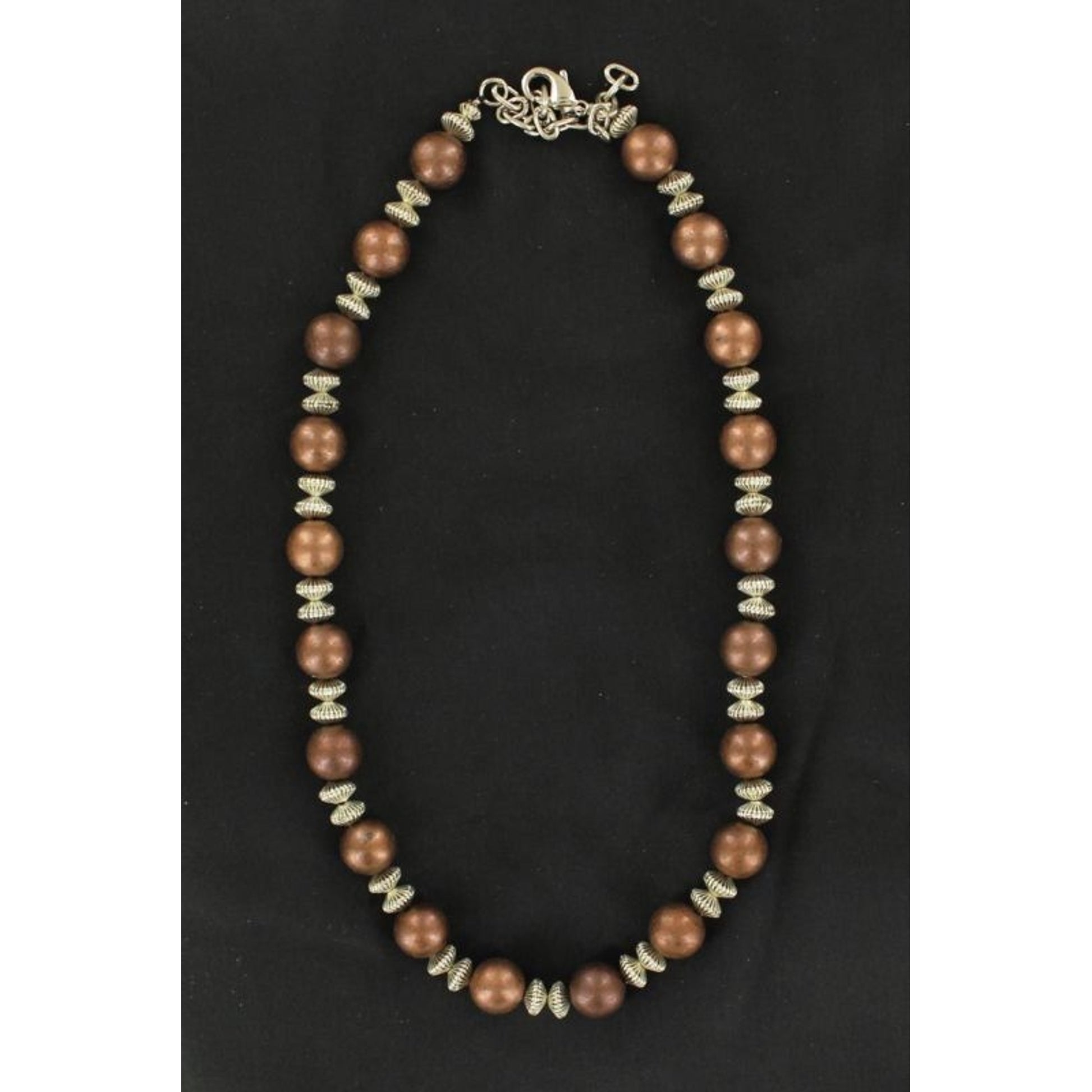 Copper Round Bead Necklace 17
