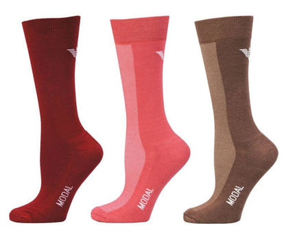Tuffrider Modal Knee High Socks -3 Pack White/Blac