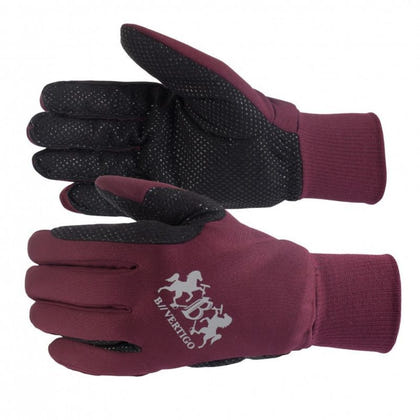 B Vertigo Womens Thermo Riding Gloves 10 BurRed