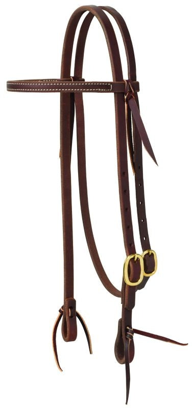 Weaver Working Browband Brass Buckle Headstall