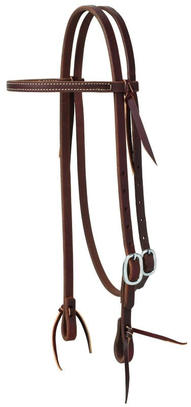 Weaver Working Straight Stainless Headstall 5/8in