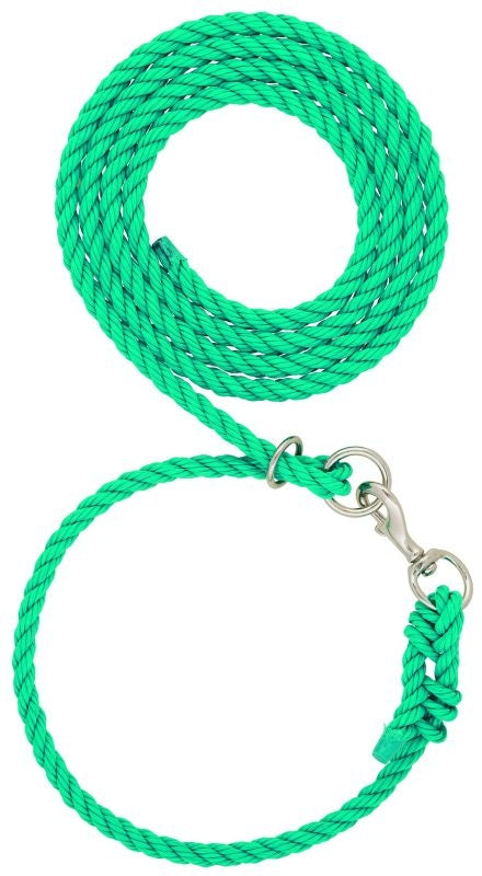 Livestock Adjustable Poly Neck Rope 1/2 x 10ft Brn