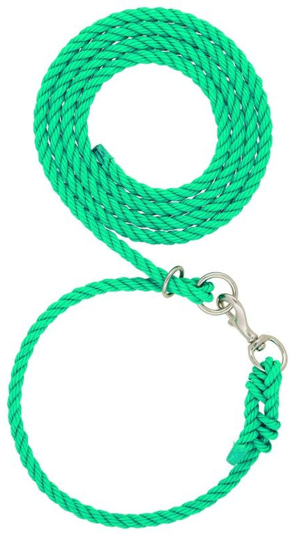 Livestock Adjustable Poly Neck Rope 1/2 x 10ft Brn