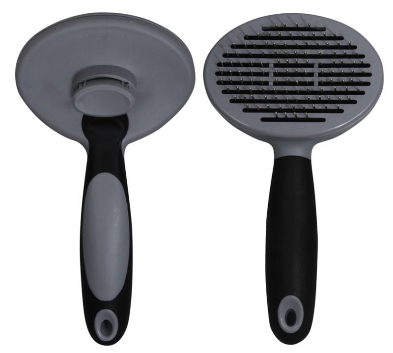 Tail Tamer Self Cleaning Brush Charcoal