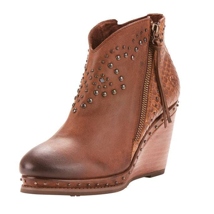 Ariat Ladies Stax 9B Weathered Russet/Tan