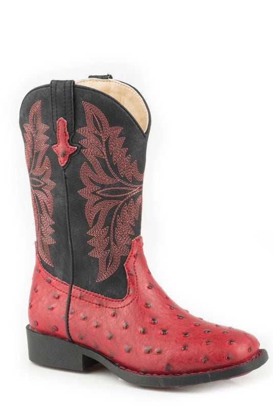 Roper Kids Cowboy Cool Boot 9 Red/Black