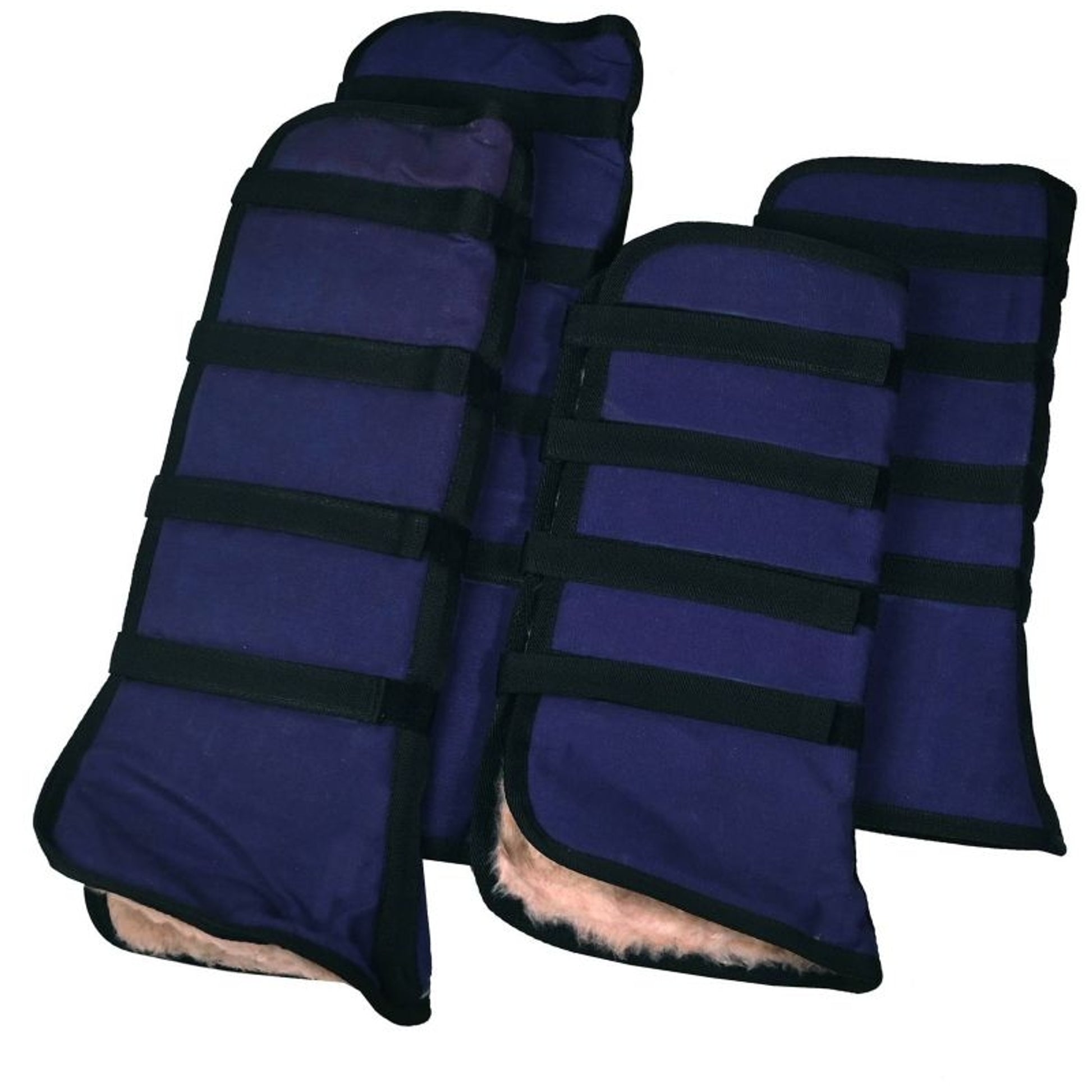 Canvas Shipping Boots With Fleece Lining Hrs Nvy