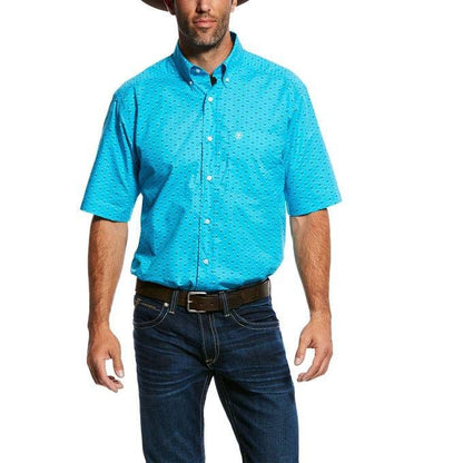 Ariat Mens Newburn Short Sleeve Print Shirt X-Larg