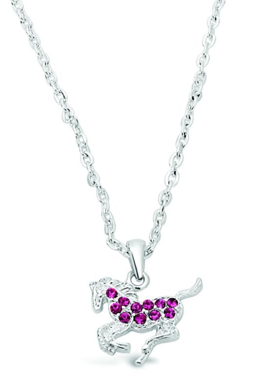Kelley Kids Galloping Horse Necklace 16in