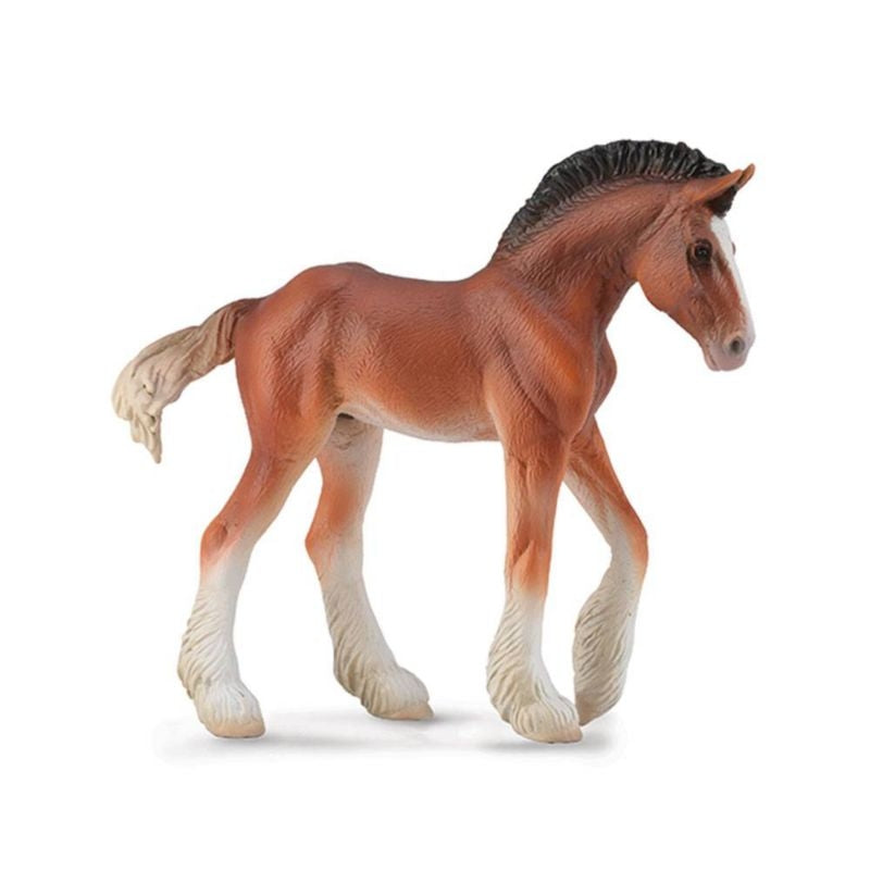 Breyer by CollectA - Bay Clydesdale Foal 4.3"L x 3