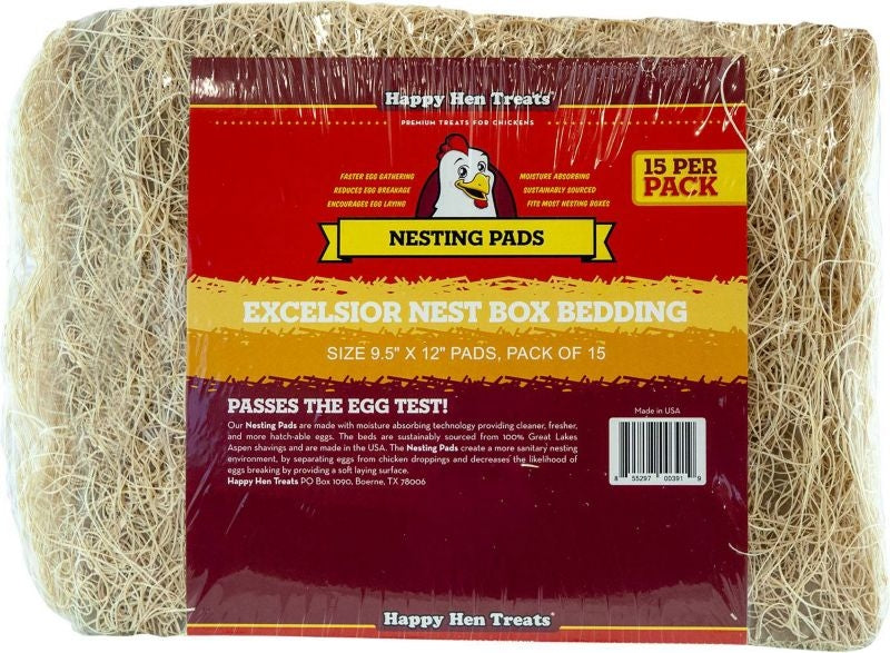 Happy Hen Treats Excelsior Nest Box Bedding - 15 P