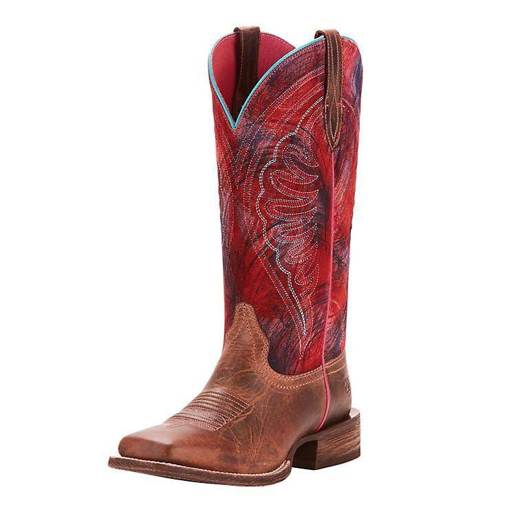 Ariat Ladies Circuit Shiloh Boots 9 Tan/Pink