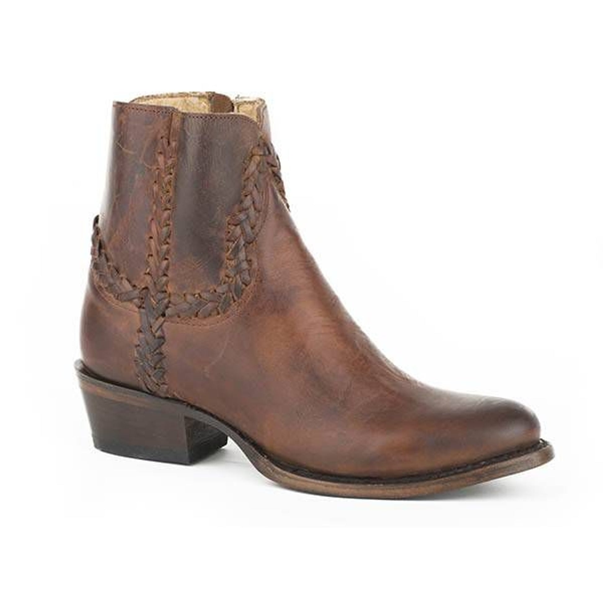 Stetson Ladies Pixie Round Toe Boots 7 Brown