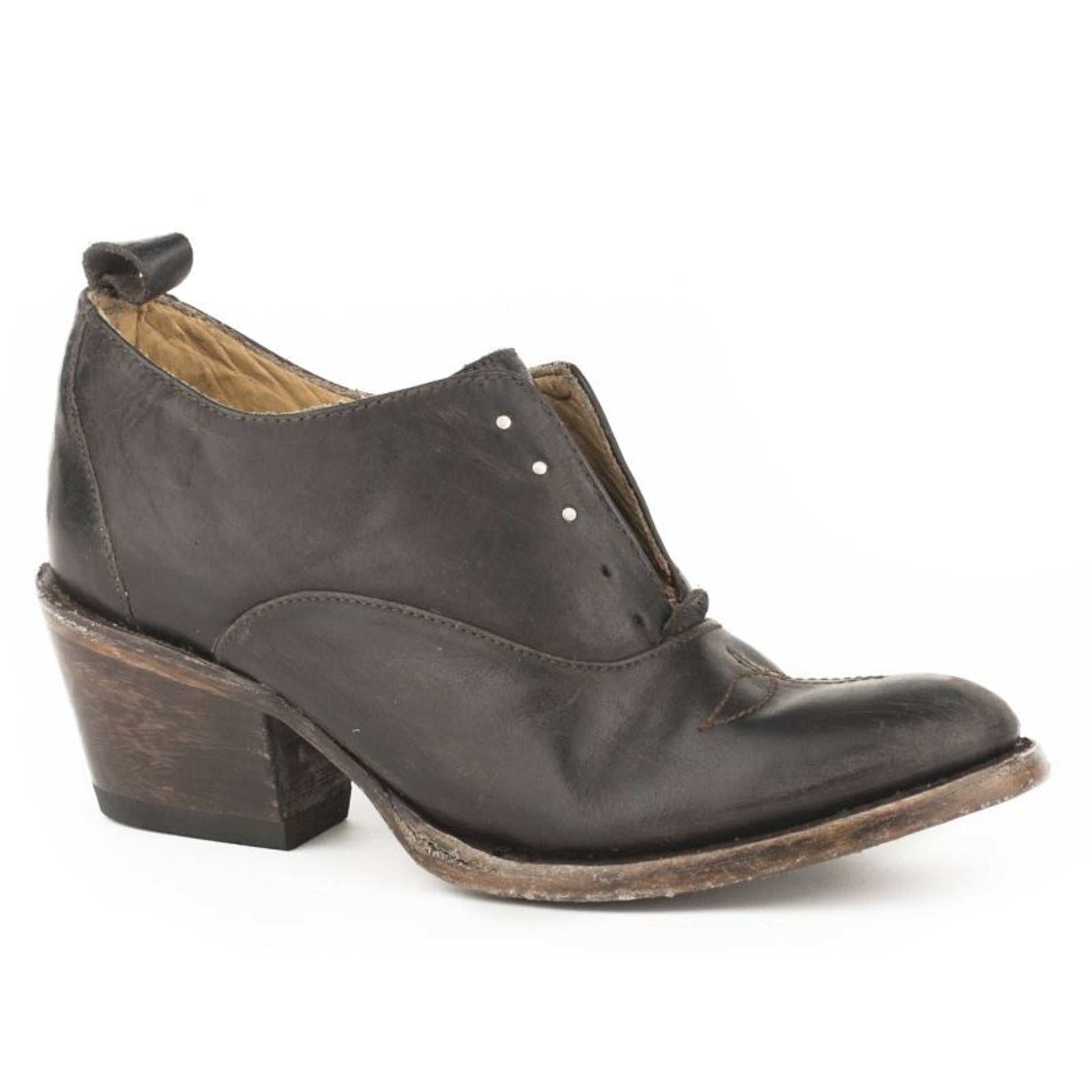Stetson Ladies Fern Round Toe Fashion Boots 7 Choc