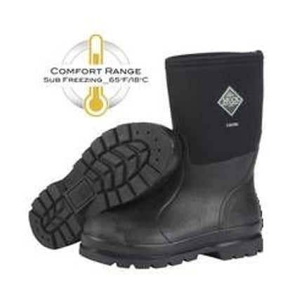 Muck Boot Chore Mid Boot M5/W6 Black