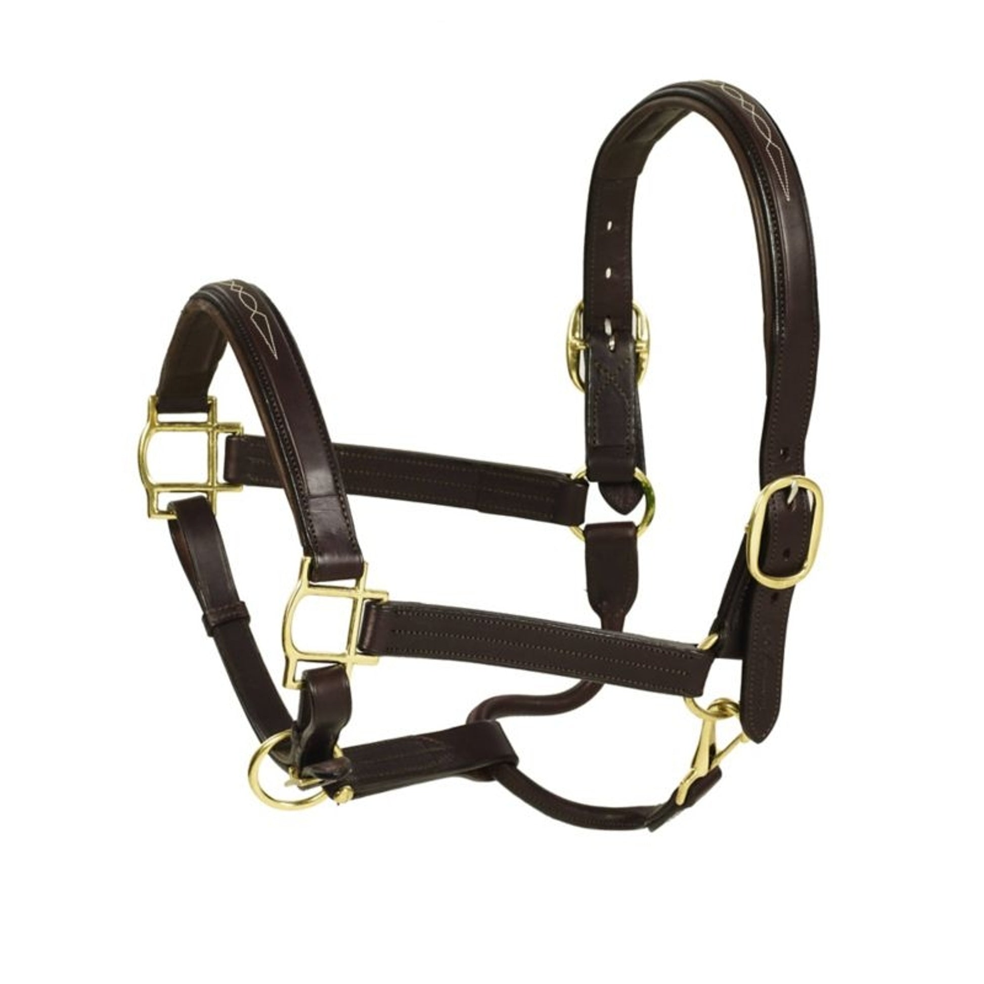 Aramas Fancy Square Raised Padded Halter Full Choc