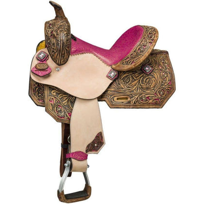 Silver Royal Youth Azalea Barrel Saddle