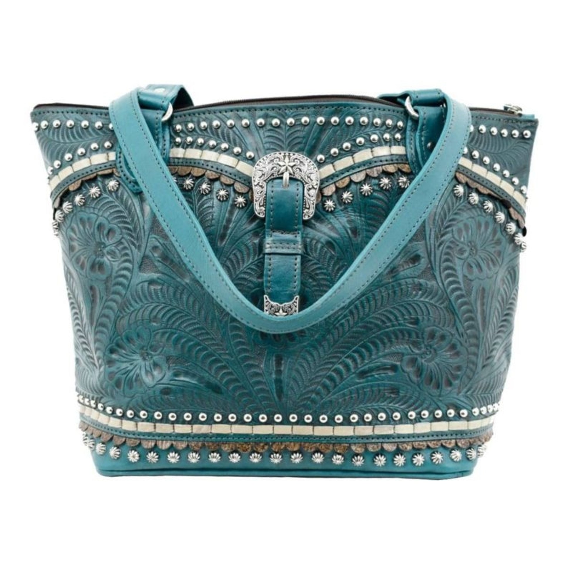 American West Blue Ridge Zip Top Bucket Tote 12" x