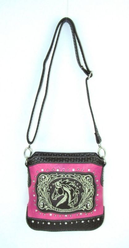 Savana Crossbody Bag With Horse Embroidery 11" x 1