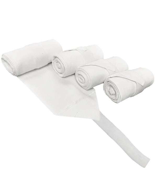 Jacks Flannel Wraps 12x6 White Set of 4