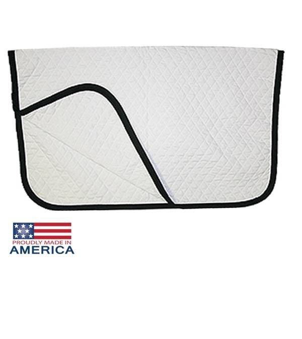 Jacks Baby Saddle Pad 27" x 33-1/2" White/Black