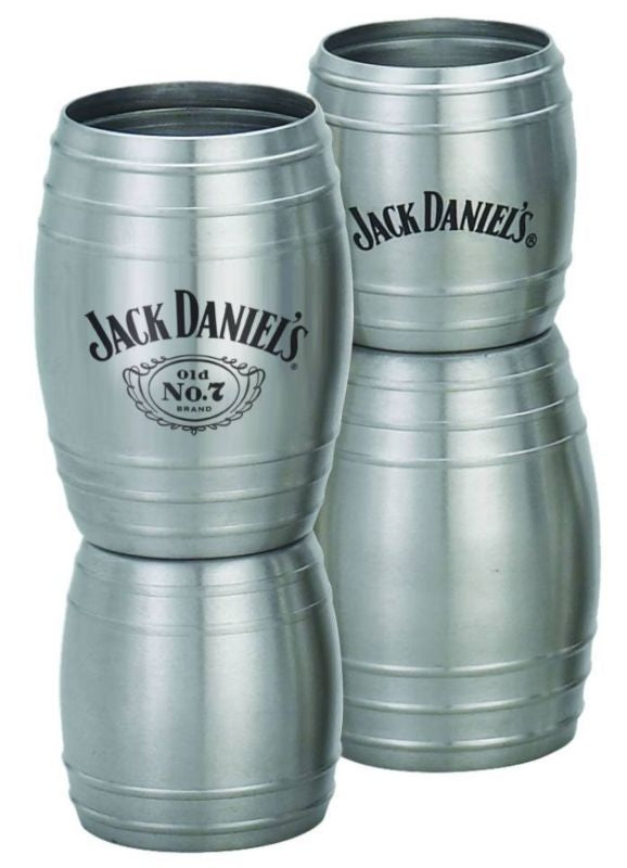 Jack Daniel's Label Barrel Double Jigger 3.625 Sta