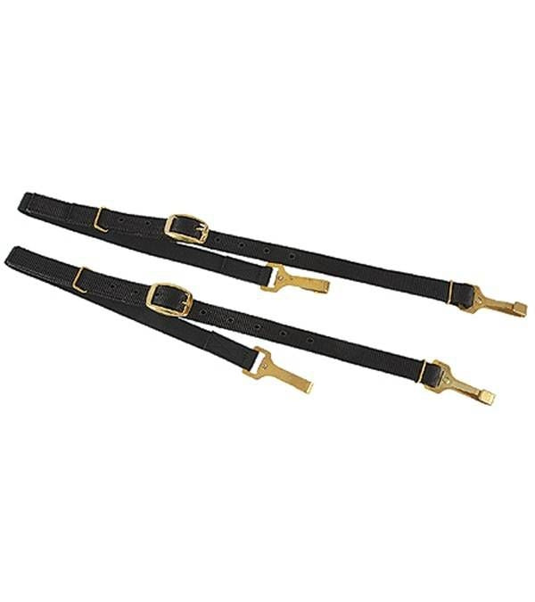 Jacks Nylon Side Reins Sold in Pairs Black