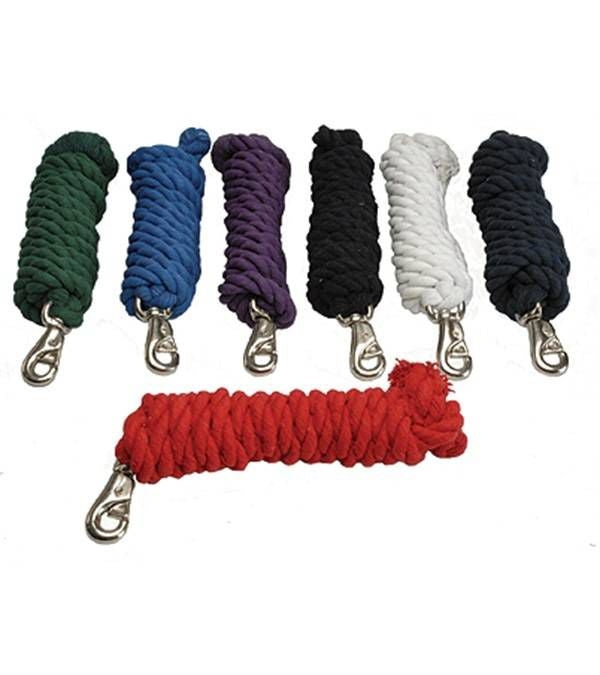 Jacks Cotton Lead Rope with Bull Snap 3/4" X 10' B