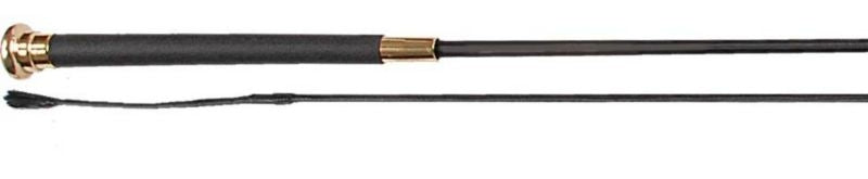 Jacks Dressage Whip with Soft Rubber Grip 36" Blac