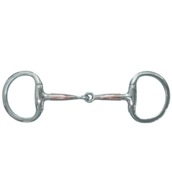 Jacks Copper Overlay Eggbutt Snaffle Bit 5" Stainl
