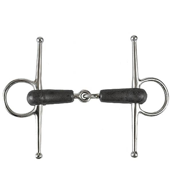 Jacks Full Cheek Soft Rubber Bit 4-3/4" Stainless