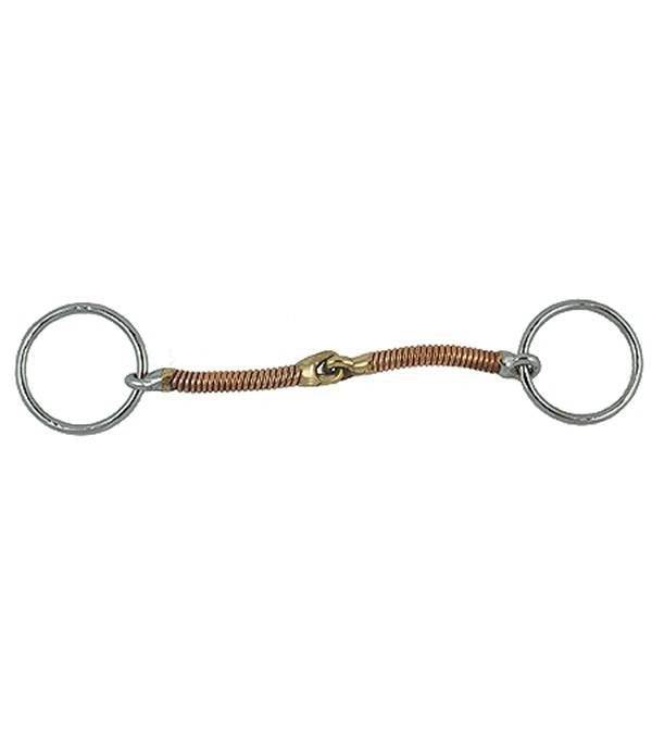 Jacks Copper Wrapped Bradoon Bit 5" Stainless Stee