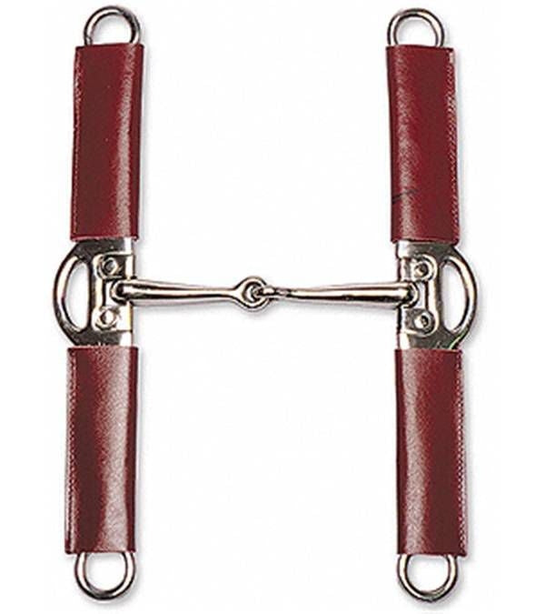 Jacks Leather Covered Cheek Elevator Bit 5" Stainl