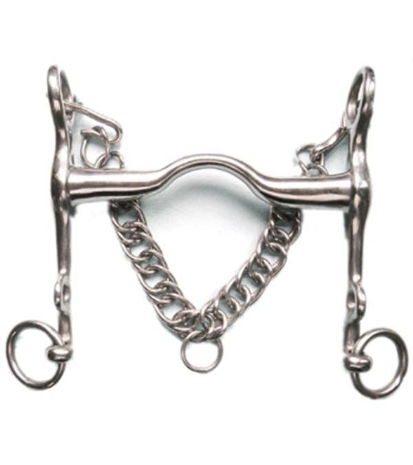 Jacks Medium Port Weymouth Bit 5" Stainless Steel